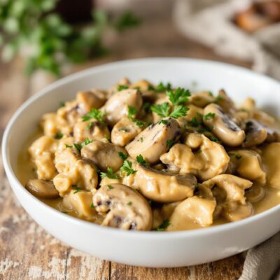 Slow Cooker Chicken Stroganoff: Effortlessly Delicious Dish!