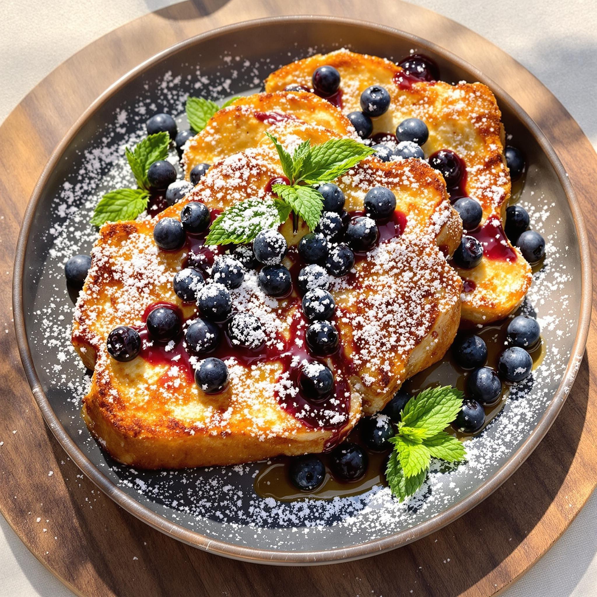 Overnight Blueberry French Toast