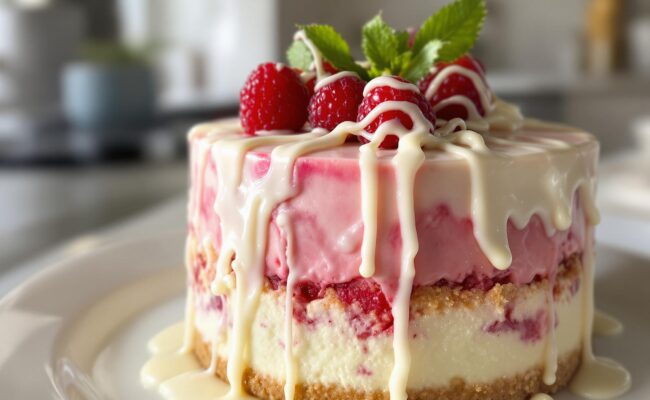 White Chocolate Raspberry Cheesecake: A Divine Delight!