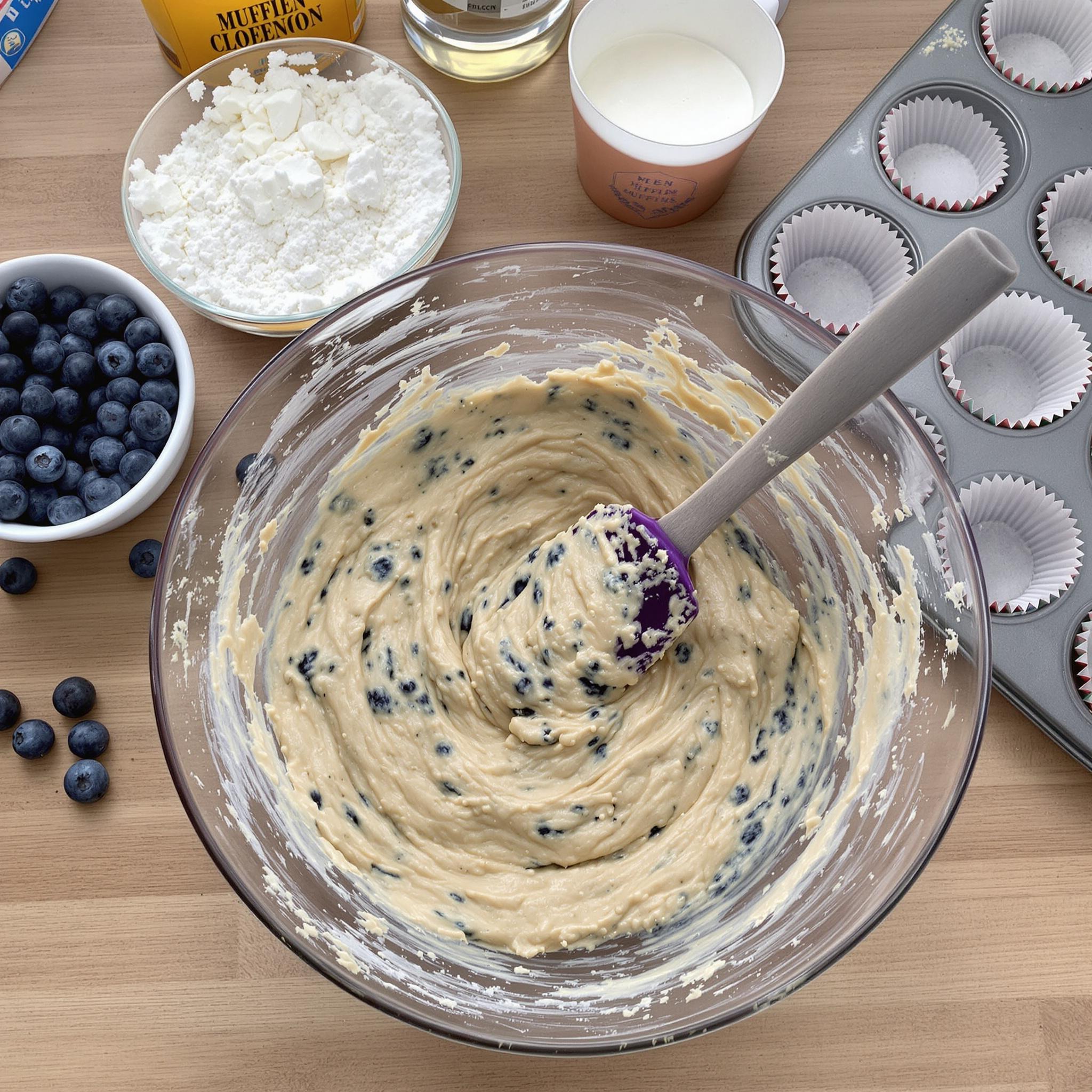 Blueberry Cream Muffins