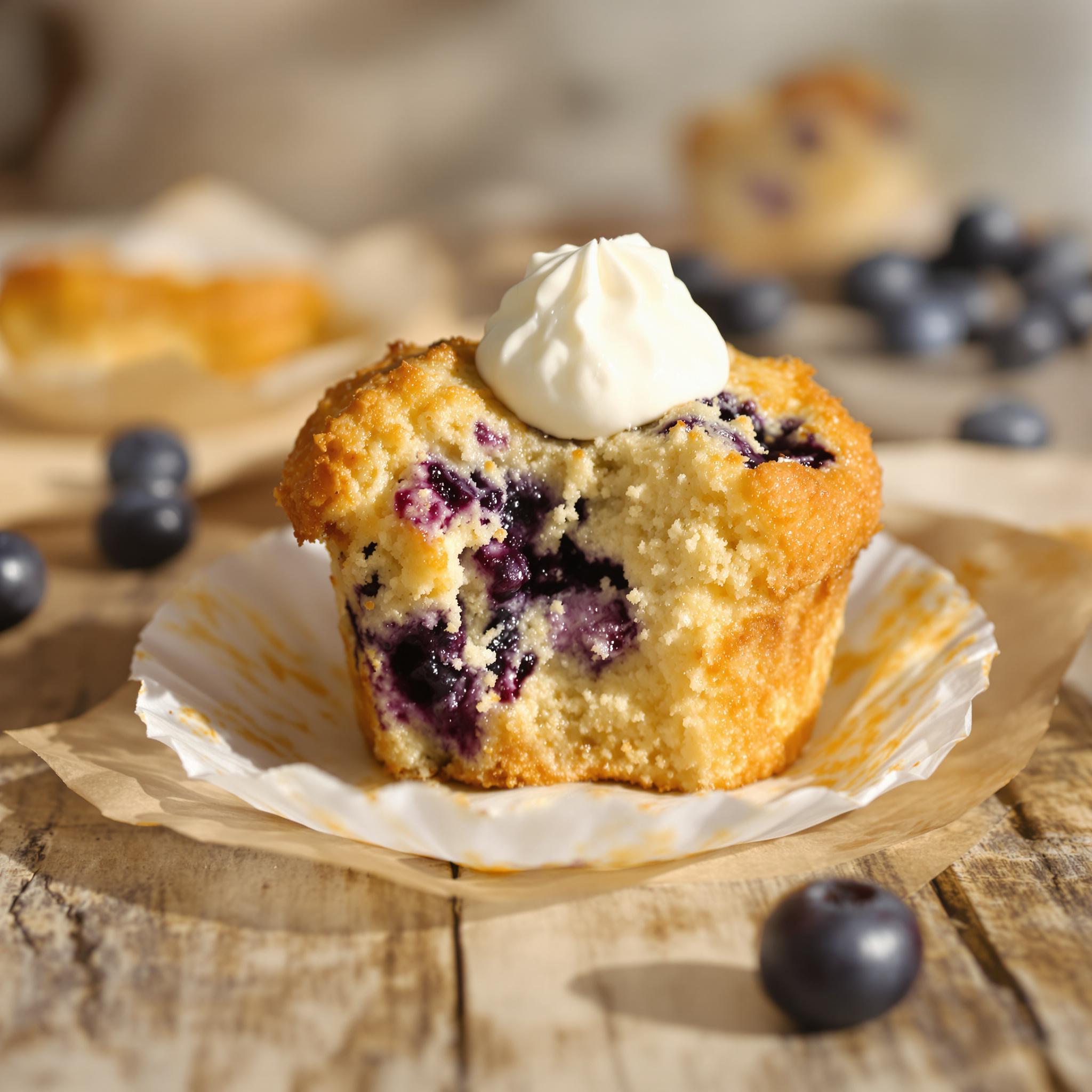 Blueberry Cream Muffins