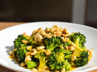Broccoli with Garlic Butter and Cashews: A Flavor Bomb!