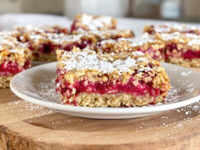 Delicious Raspberry Oatmeal Cookie Bars: A Sweet Treat!
