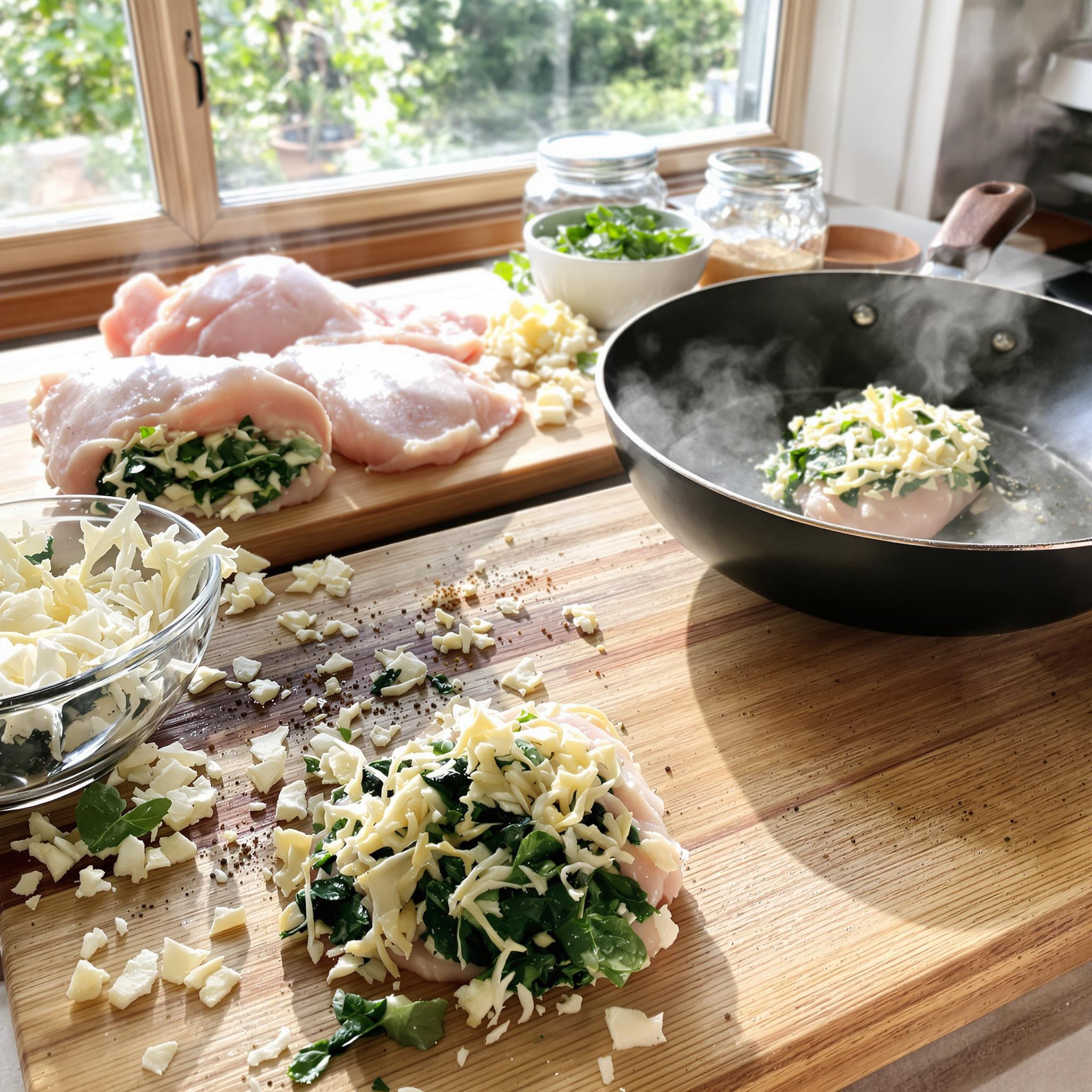 Spinach Stuffed Chicken Breasts