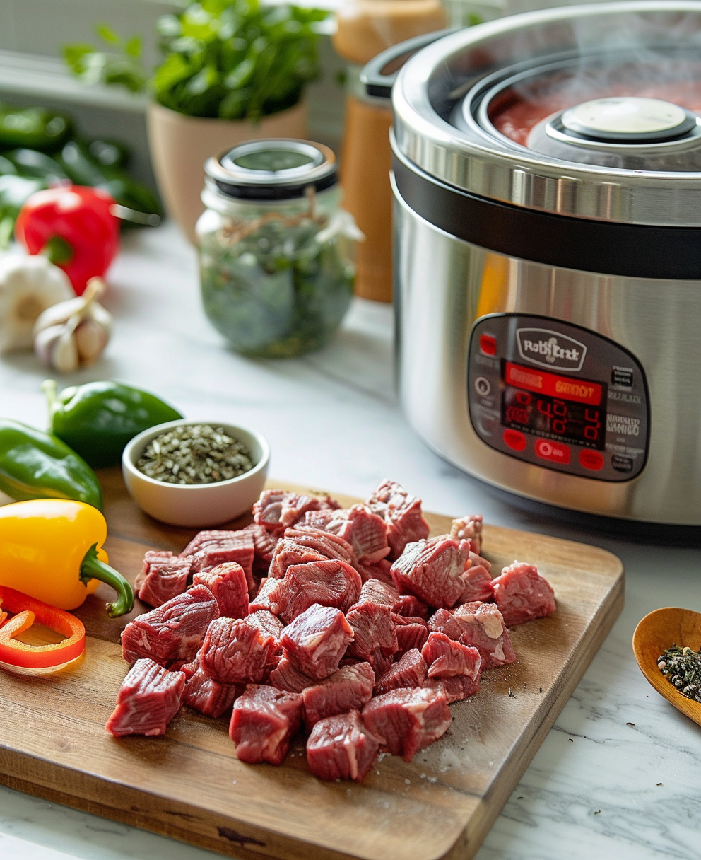 crock pot cubed steak