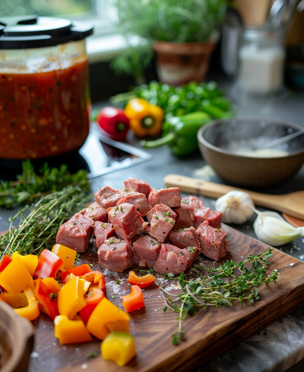 crock pot cubed steak