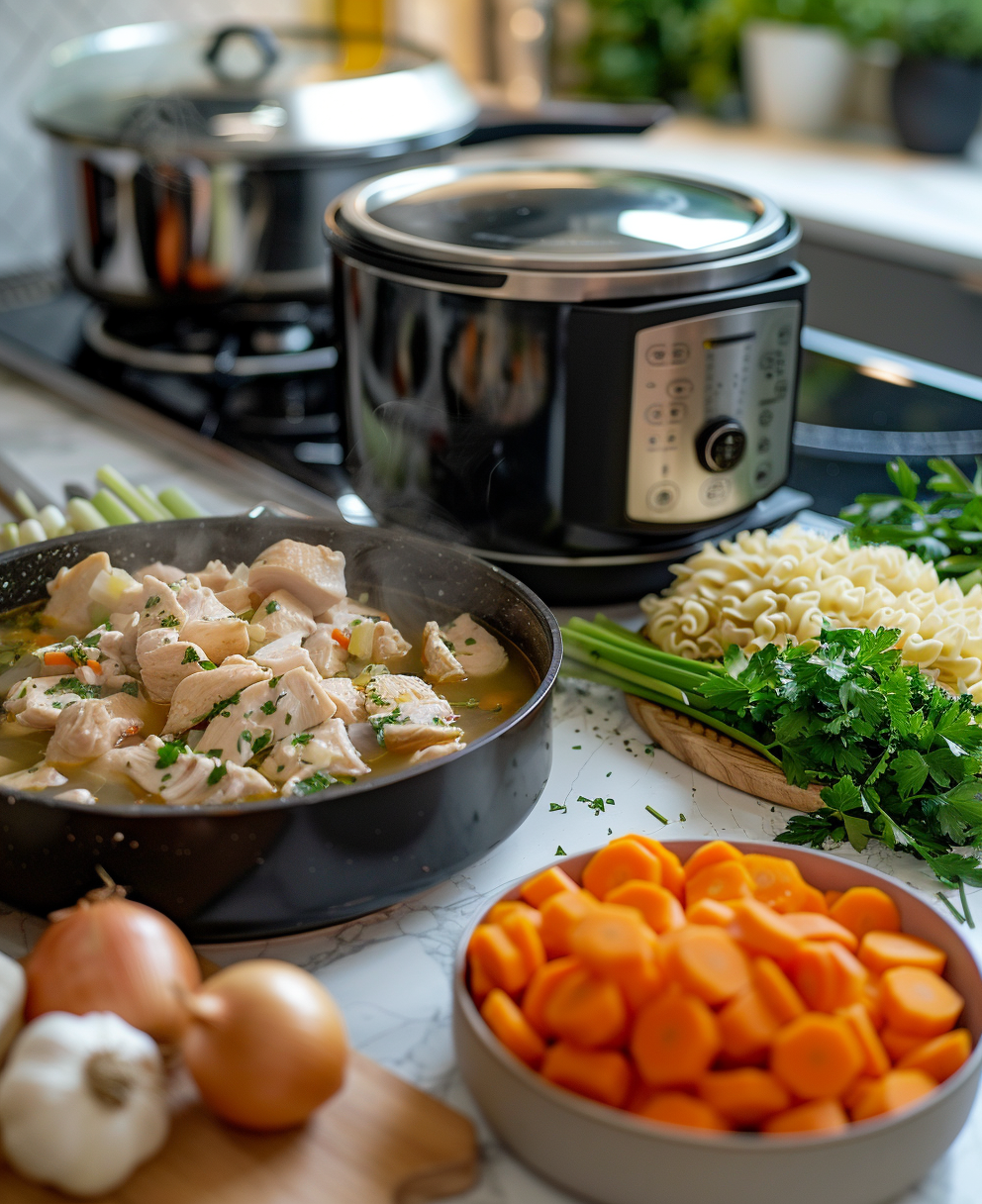 crockpot chicken and noodles