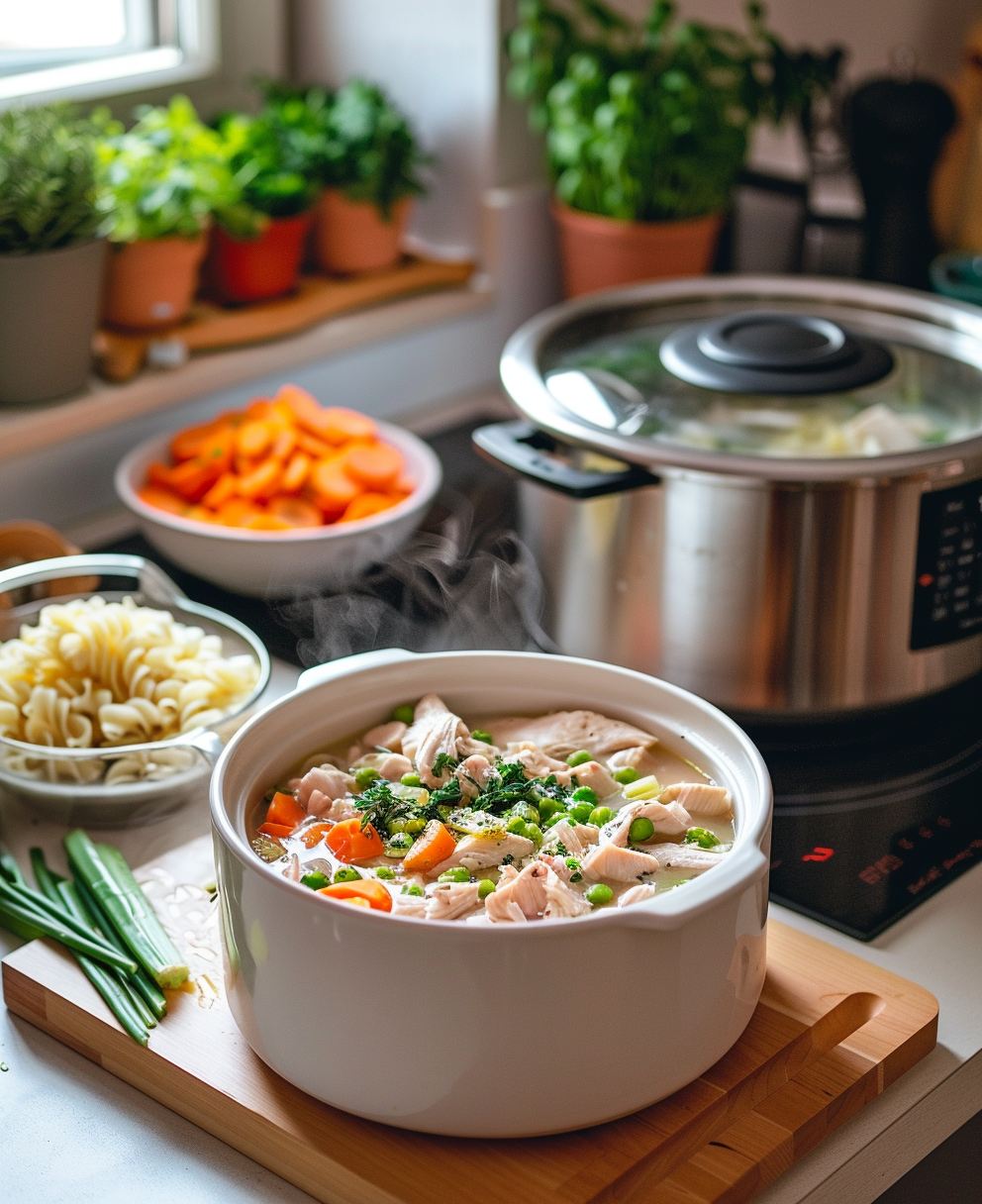 crockpot chicken and noodles