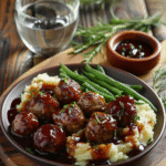 meatballs with grape jelly and bbq sauce