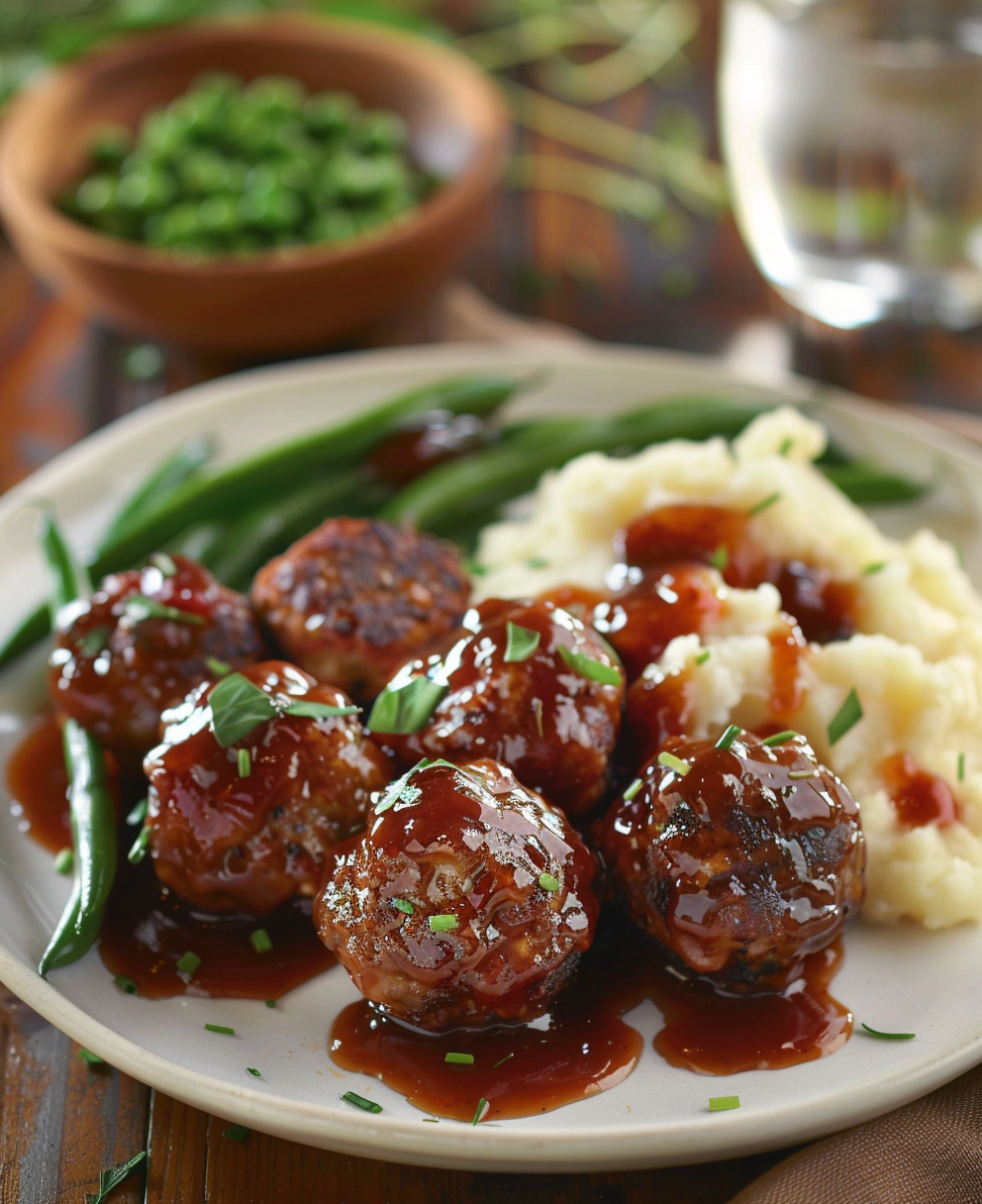 meatballs with grape jelly and bbq sauce