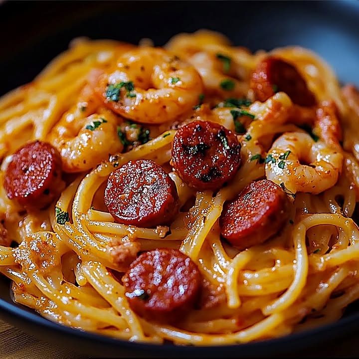Creamy Pepper Spaghetti