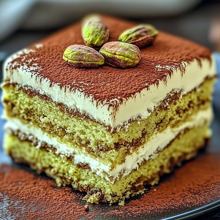 Pistachio Cream Tiramisu
