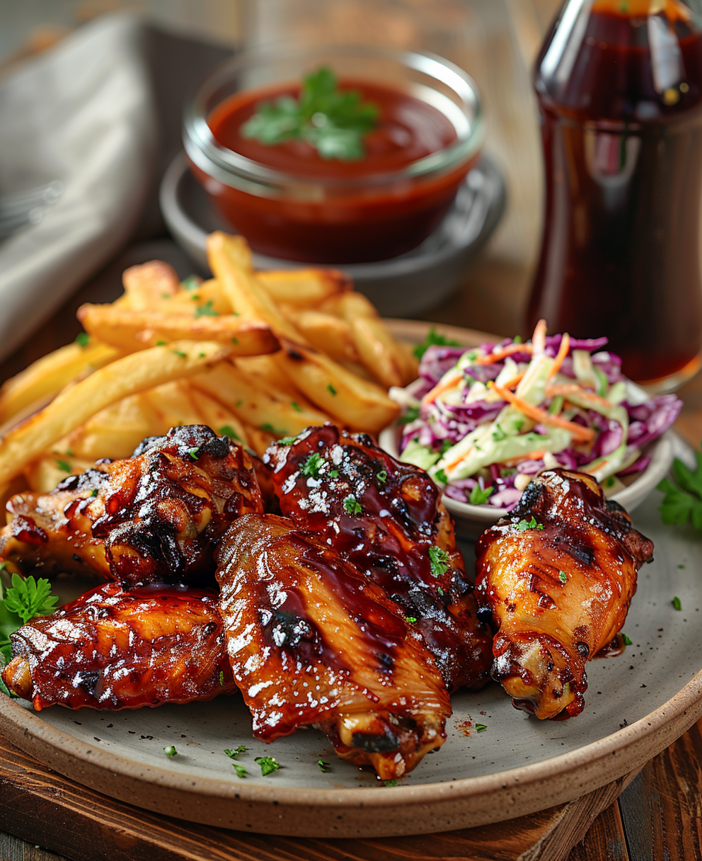 baked barbecue chicken wings