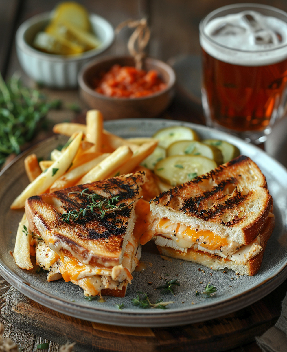 chicken grilled cheese