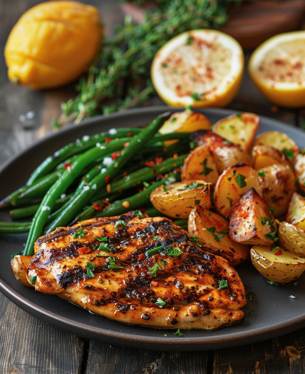 grilled chicken paillard