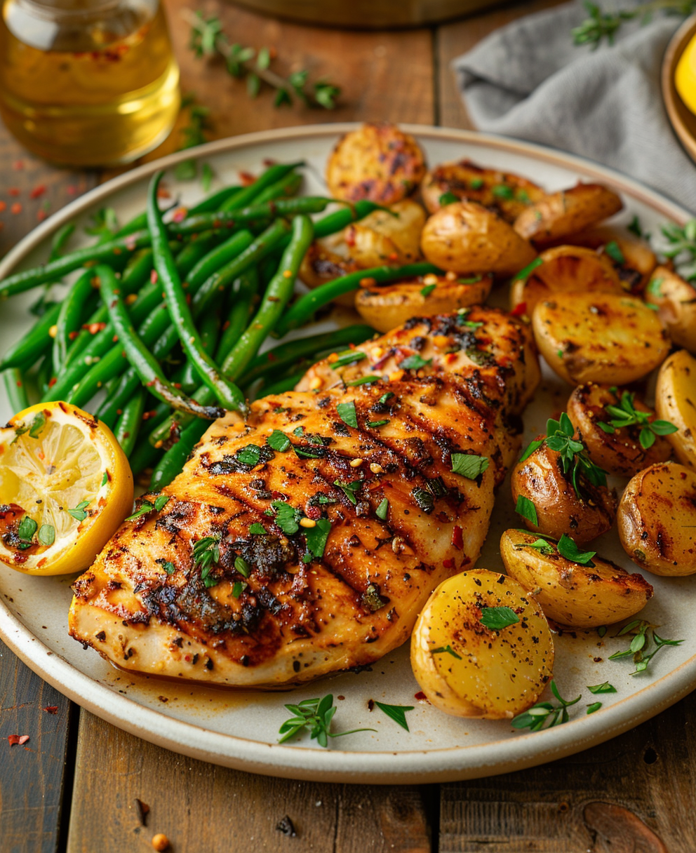 grilled chicken paillard