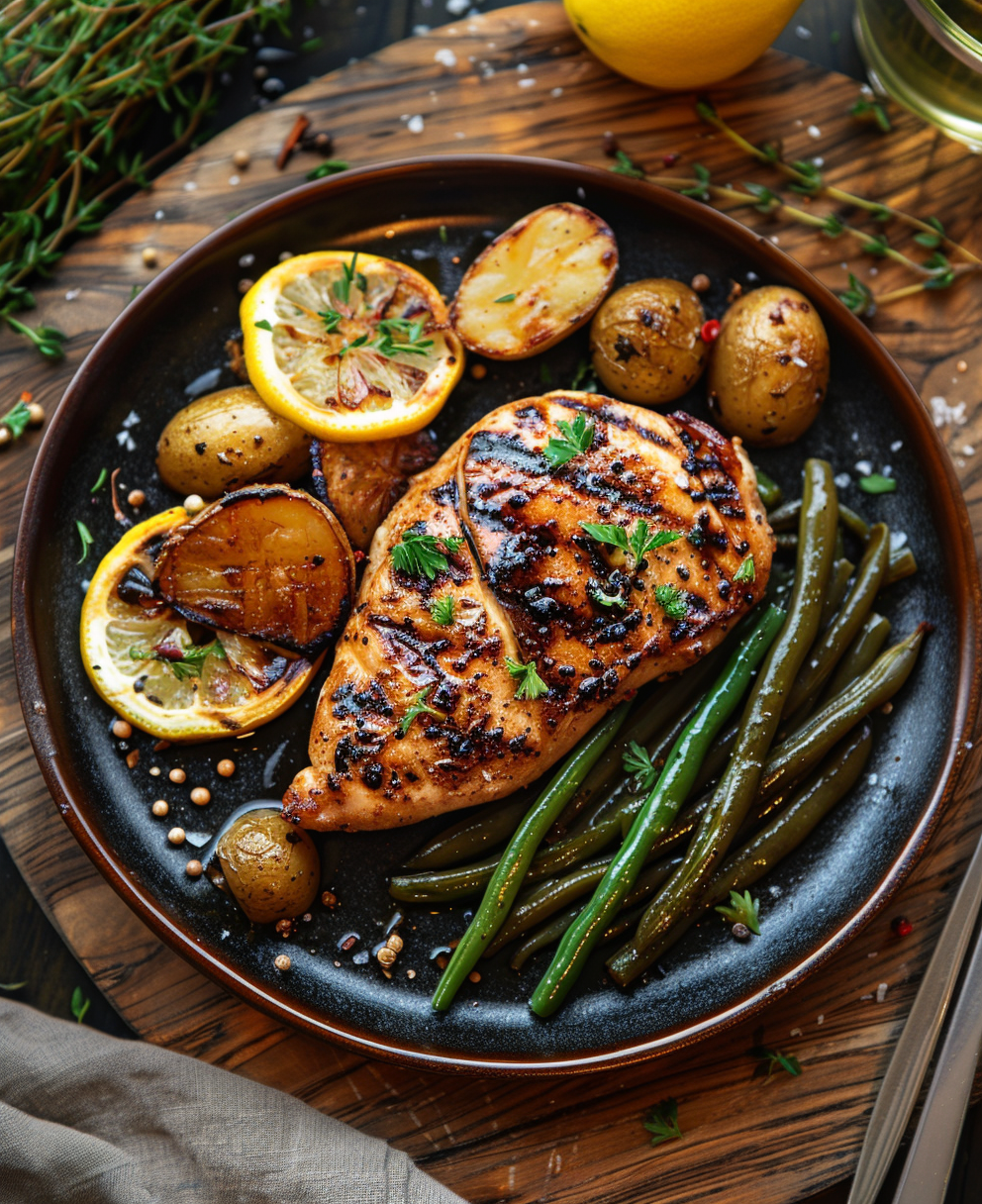 grilled chicken paillard