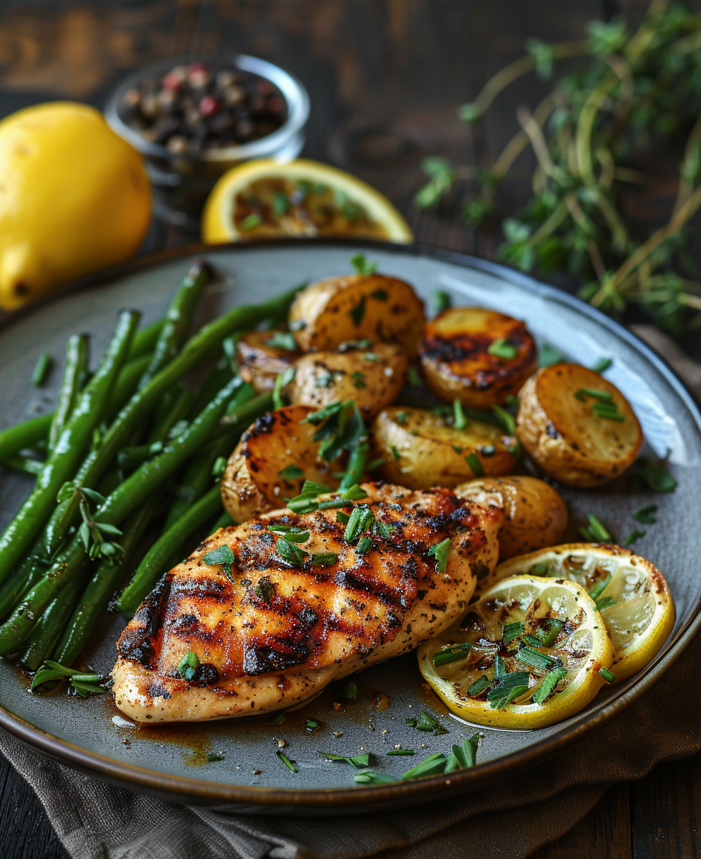 grilled chicken paillard
