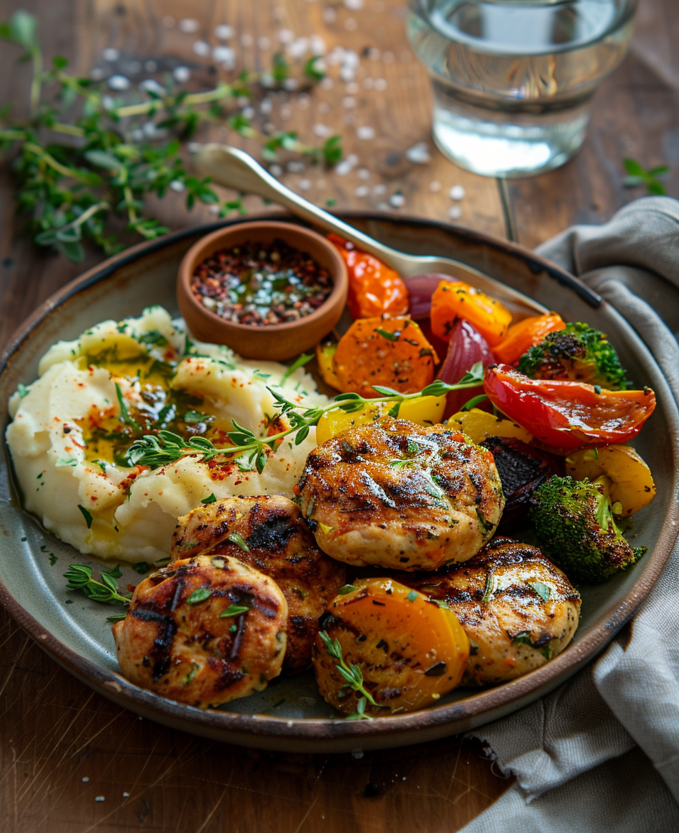 grilled chicken patties