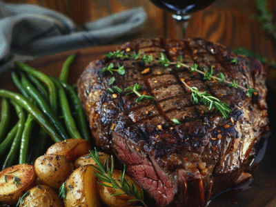 Grilled Prime Rib Roast: Juicy & Flavorful Feast