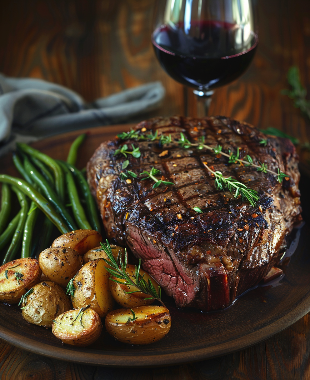grilled prime rib roast