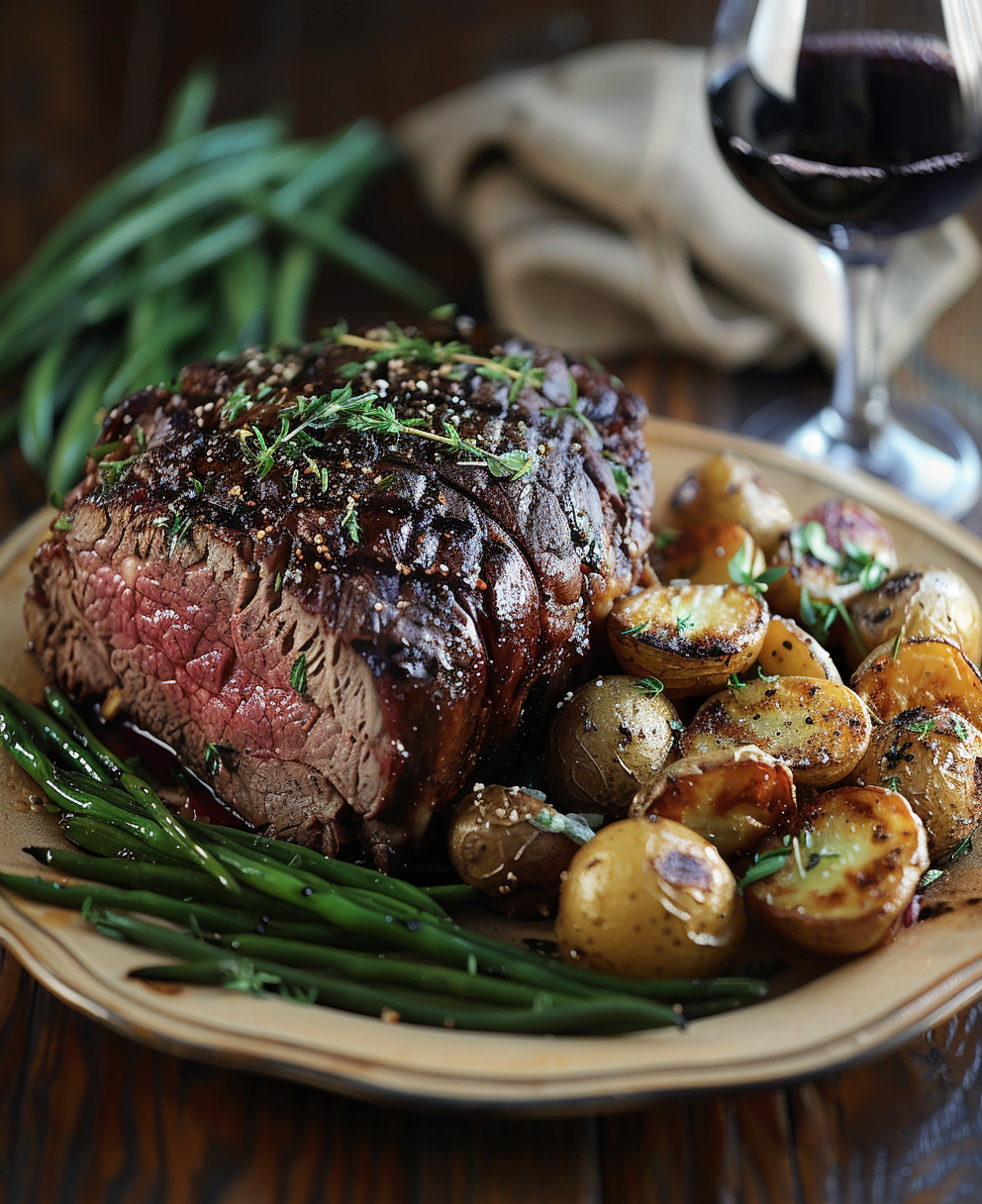 grilled prime rib roast