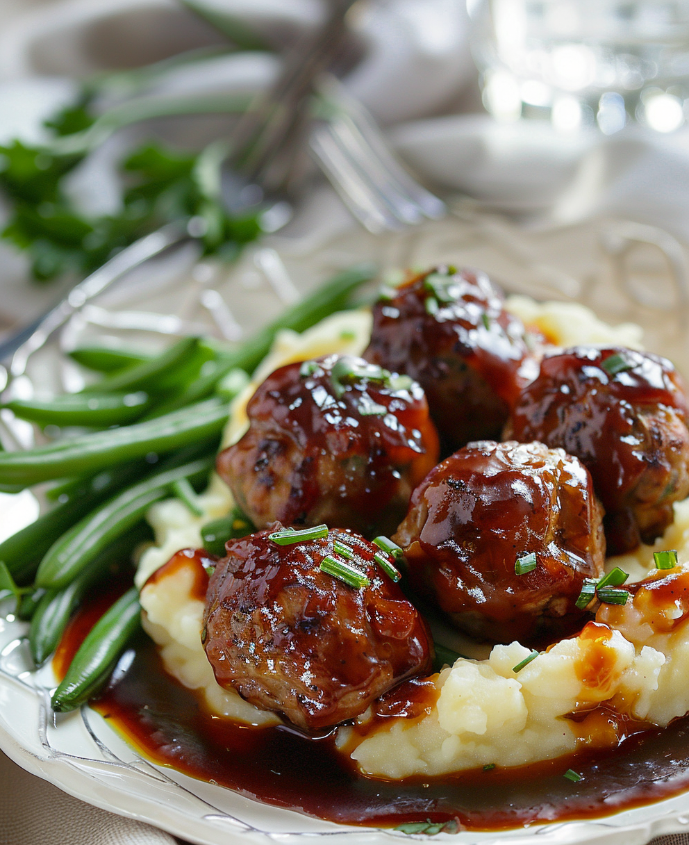 meatballs with grape jelly and barbecue sauce