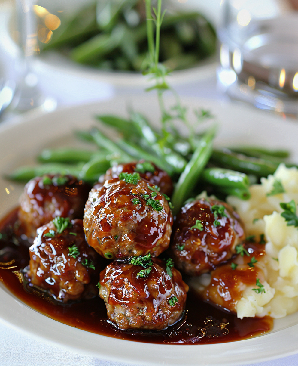 meatballs with grape jelly and barbecue sauce