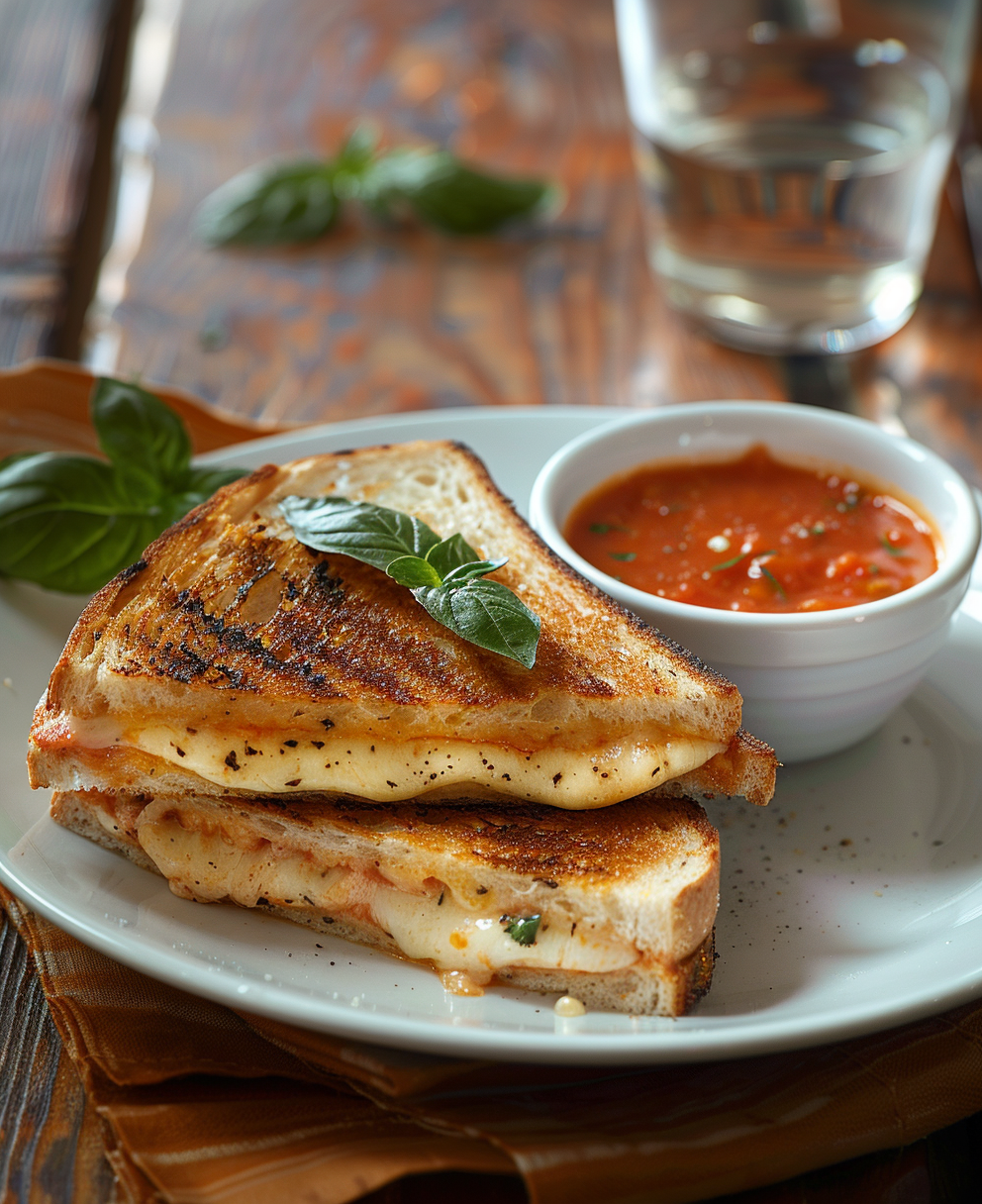 mozzarella grilled cheese