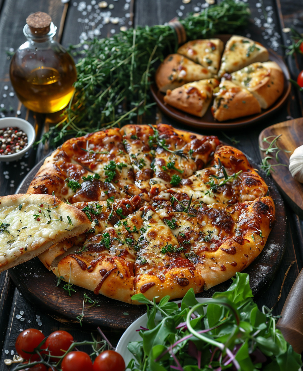 pizza on the grill with a stone