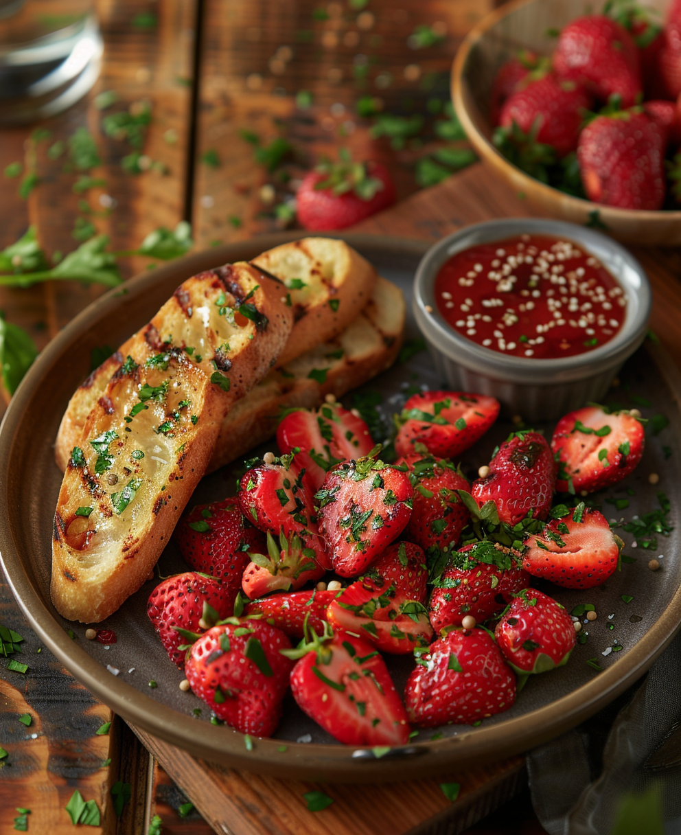 strawberries barbecue seasoning