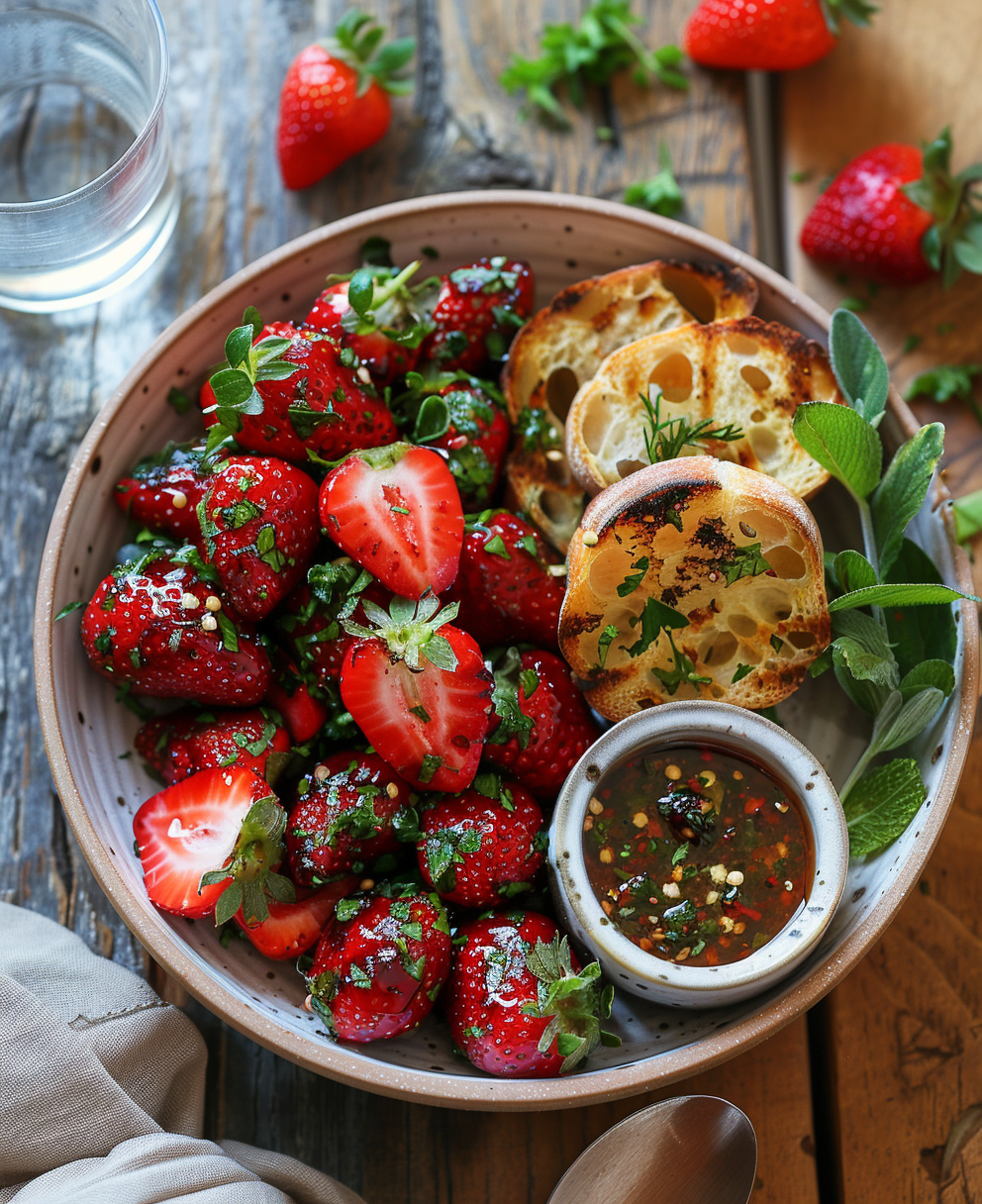 strawberries barbecue seasoning