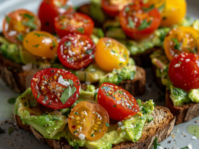 Avocado Toast Bites with Cherry Tomatoes: Irresistibly Delicious Snack Idea