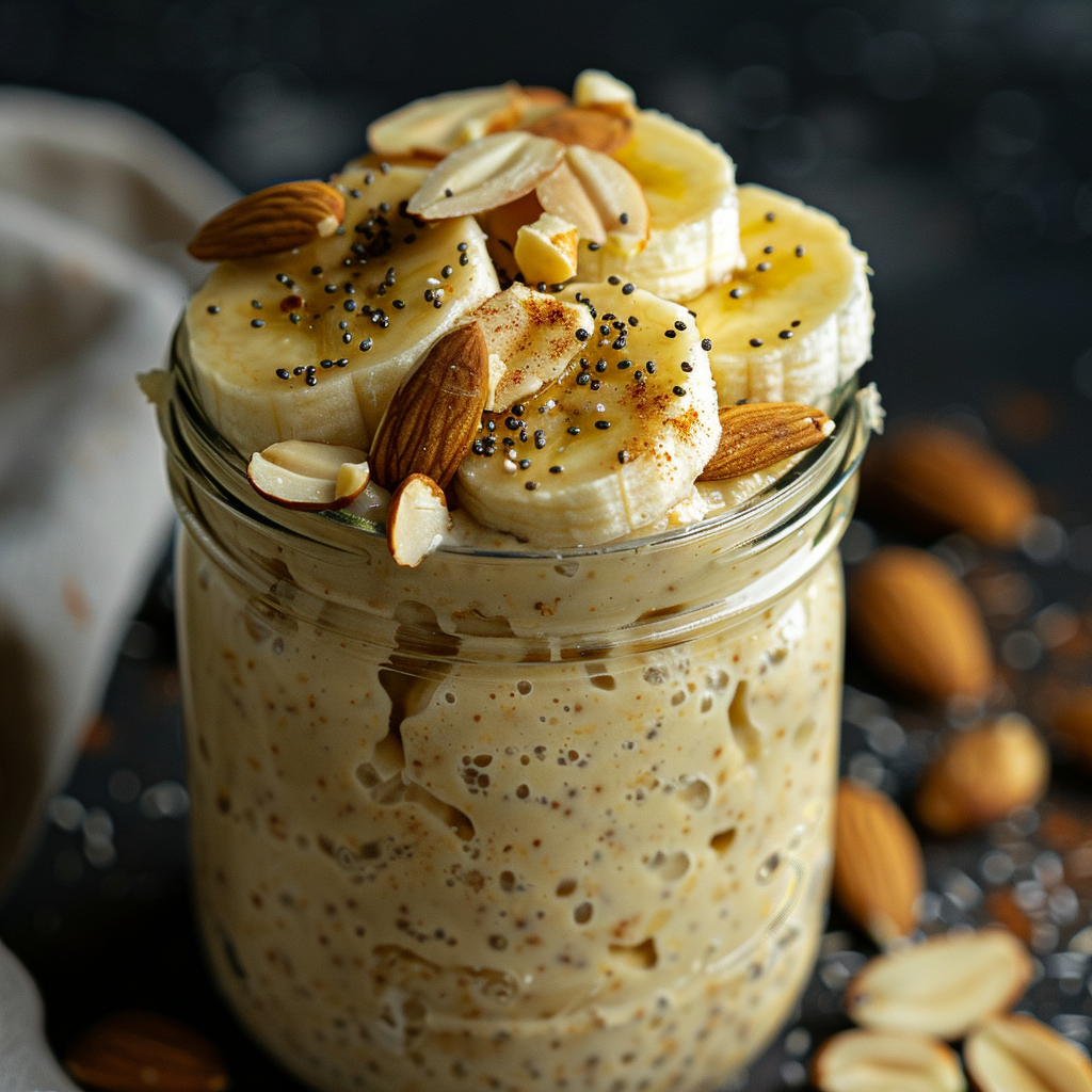 Banana Almond Overnight Oats