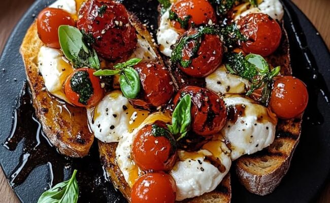 Burrata Tomato Bruschetta: Effortless & Irresistibly Delicious