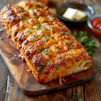 Cheddar Jalapeno Pull Apart Bread: Irresistibly Cheesy & Spicy Delight