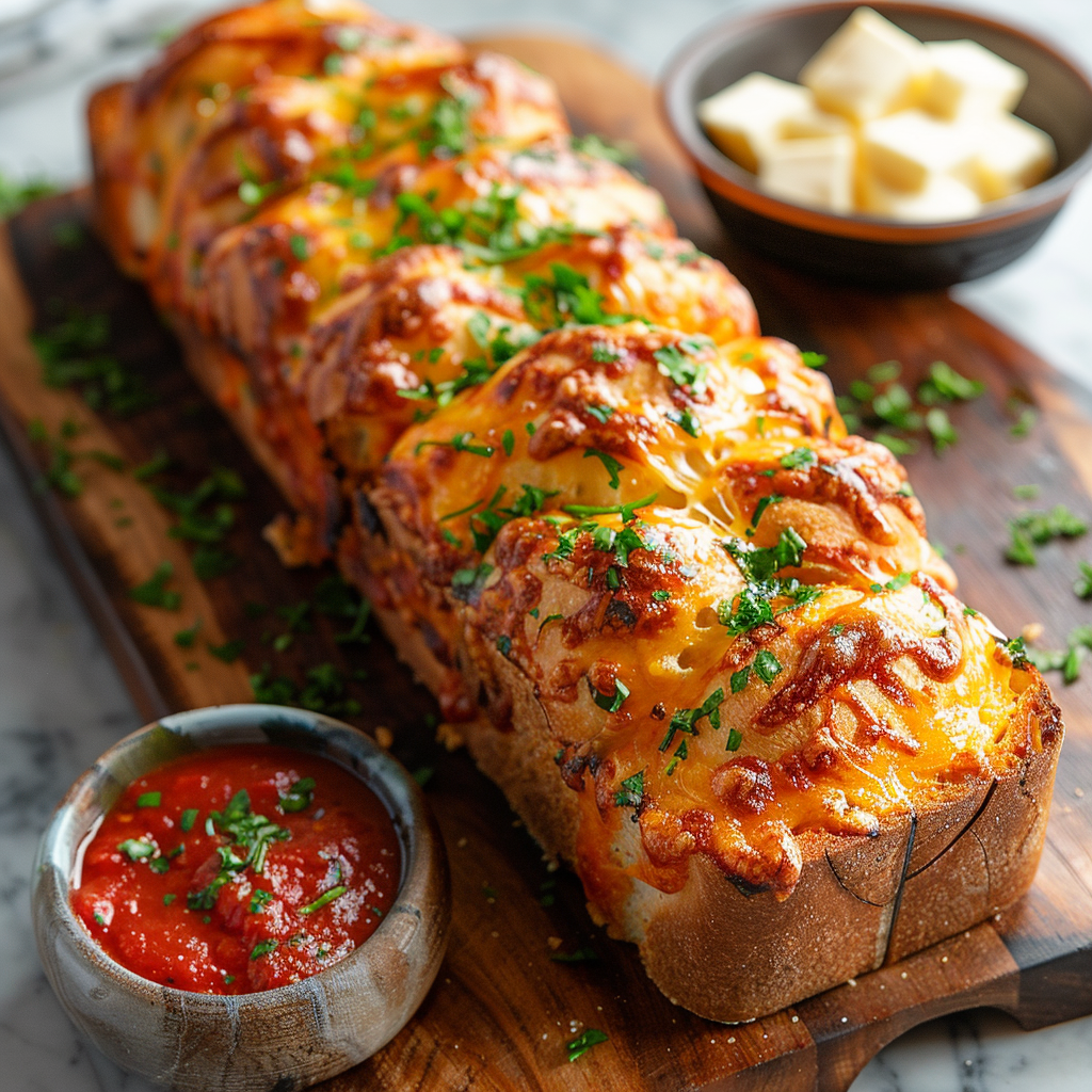 Cheddar Jalapeno Pull Apart Bread