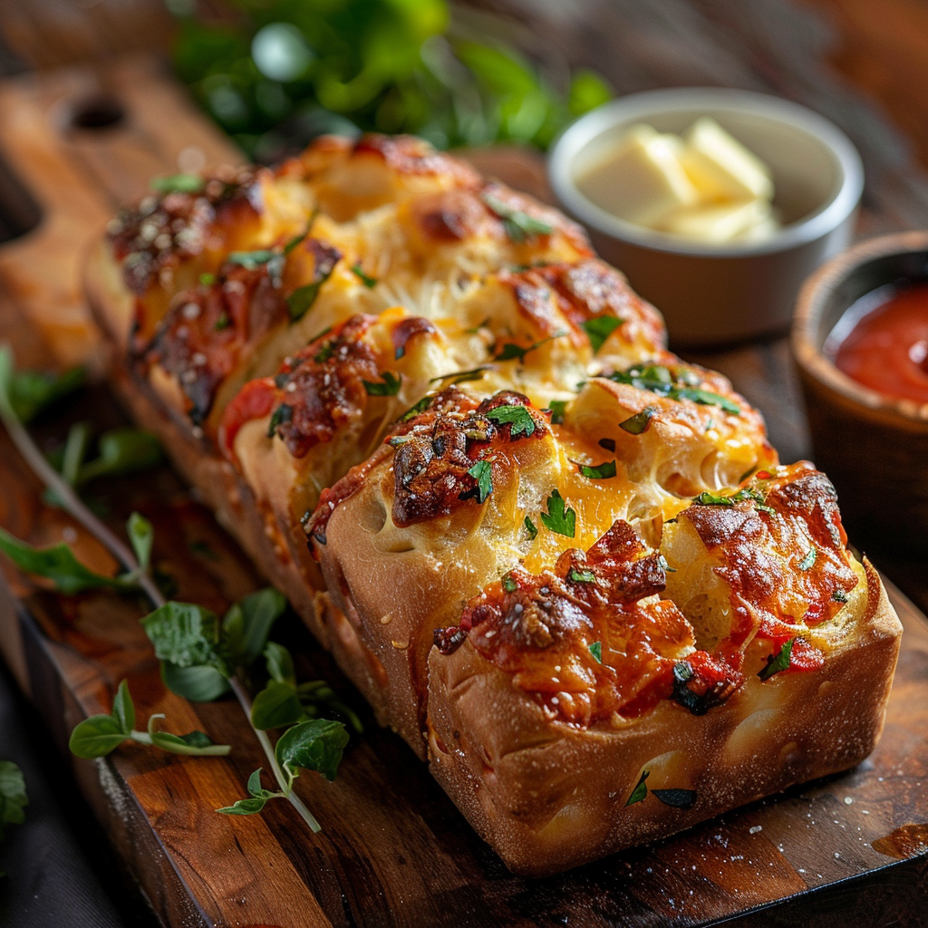 Cheddar Jalapeno Pull Apart Bread