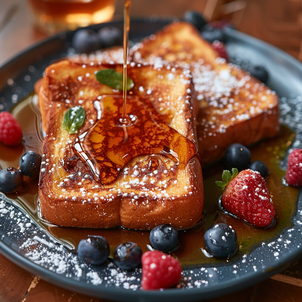 Classic French Toast with Maple Syrup