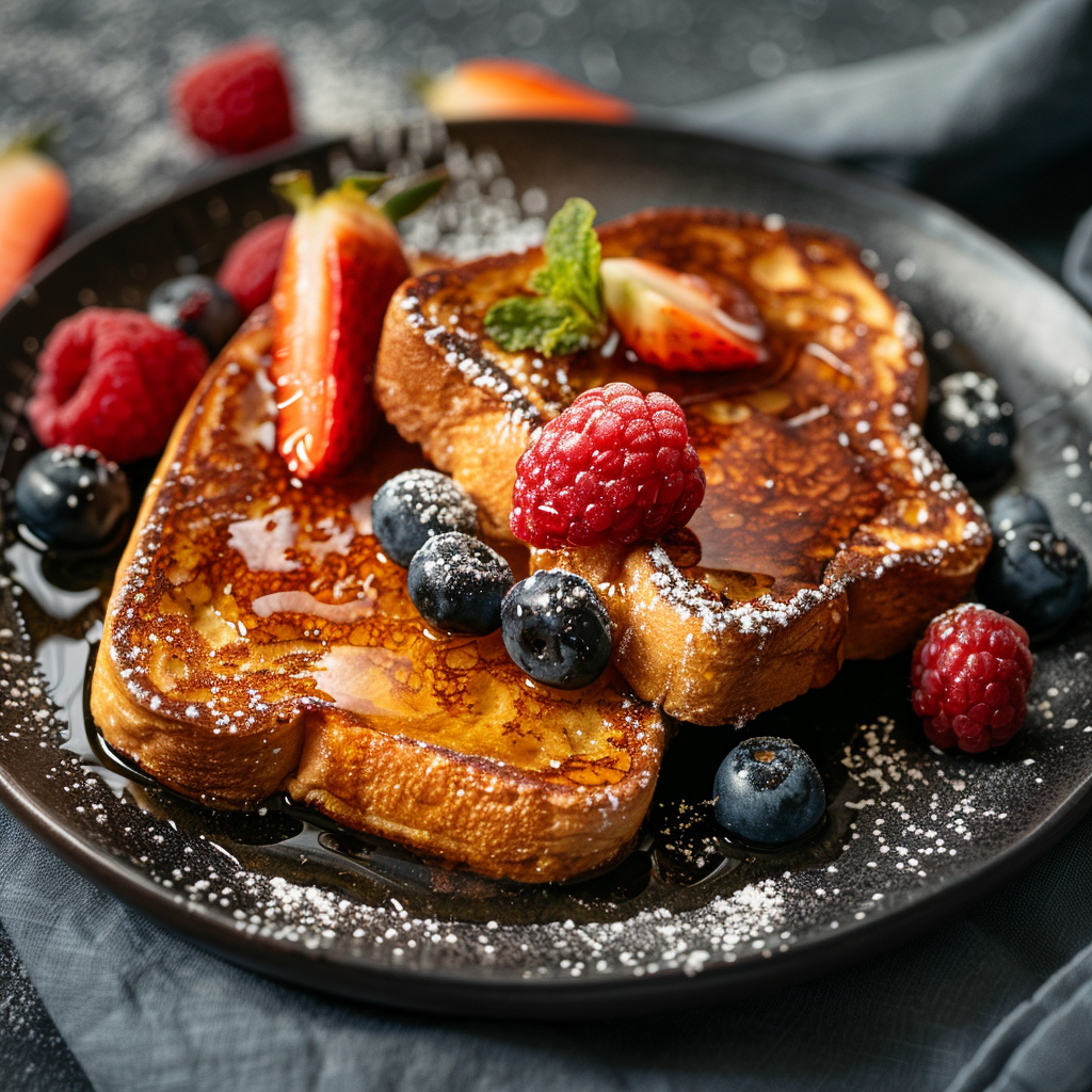 Classic French Toast with Maple Syrup