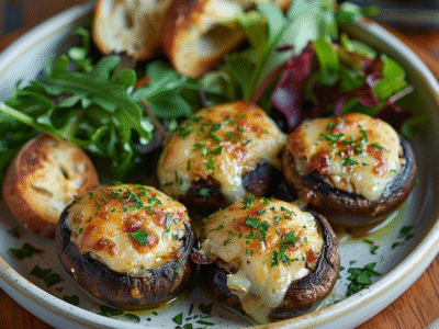 Easy Cheese and Herb Stuffed Mushrooms: Irresistibly Delicious Appetizer
