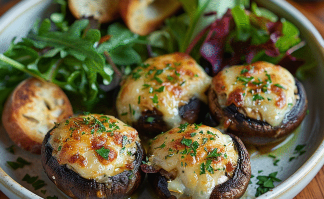 Easy Cheese and Herb Stuffed Mushrooms: Irresistibly Delicious Appetizer