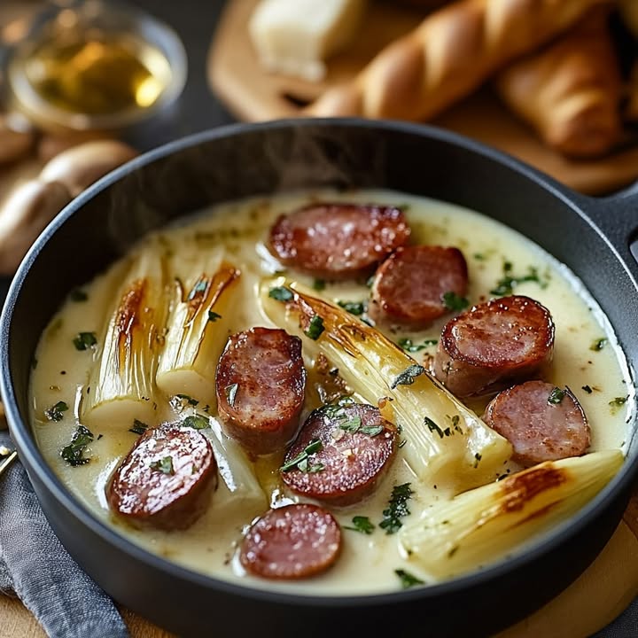 Endive Sausage Fondue
