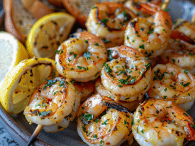 Garlic Butter Shrimp Skewers for Appetizers: Irresistibly Delicious!