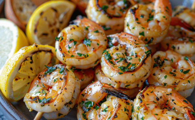 Garlic Butter Shrimp Skewers for Appetizers: Irresistibly Delicious!