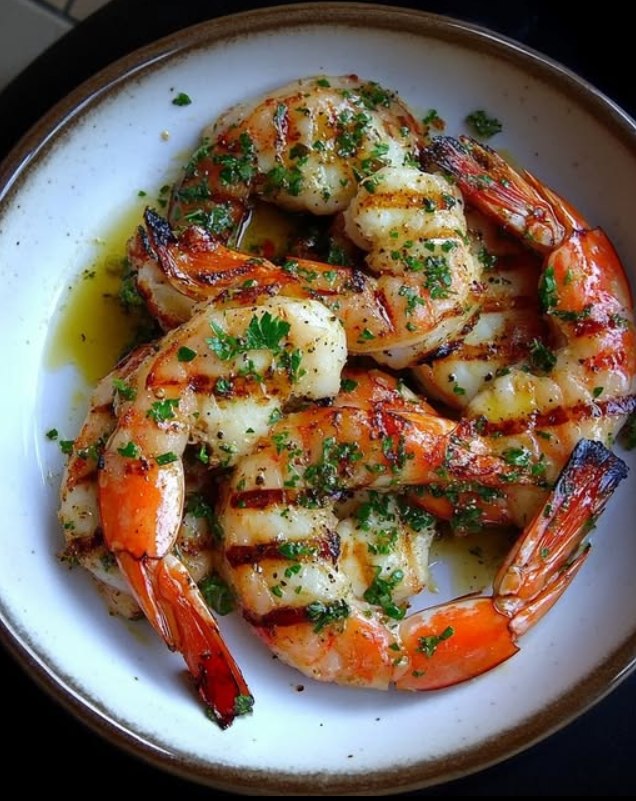 Garlic Herb Grilled Shrimp