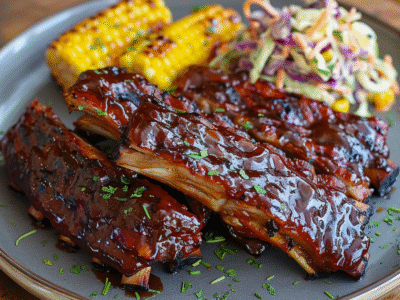Honey Glazed BBQ Ribs with Smoky Sauce: Irresistibly Juicy & Flavorful