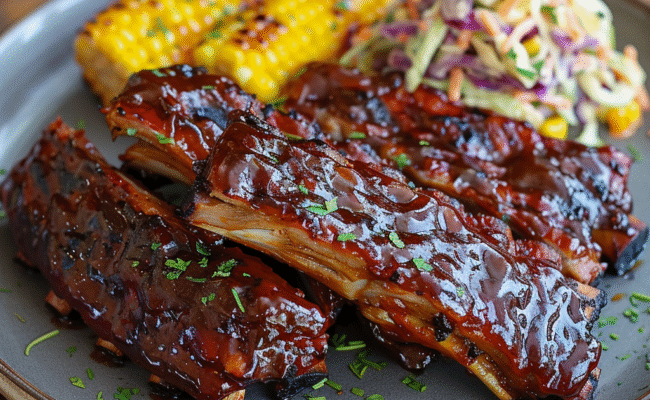 Honey Glazed BBQ Ribs with Smoky Sauce: Irresistibly Juicy & Flavorful
