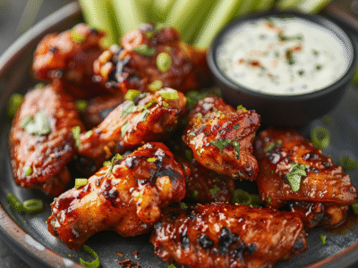 Honey Sriracha Chicken Wings: Irresistibly Spicy & Sweet Delight
