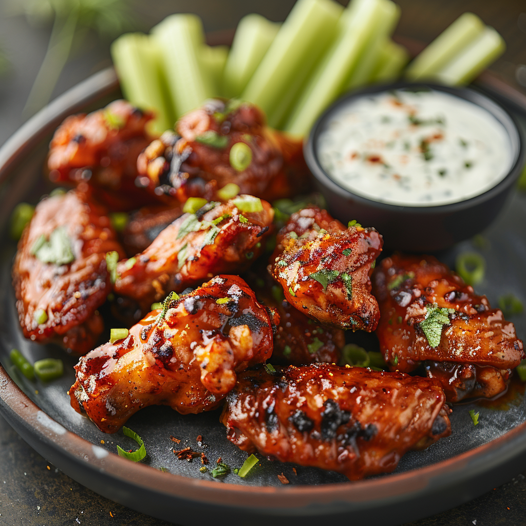 Honey Sriracha Chicken Wings